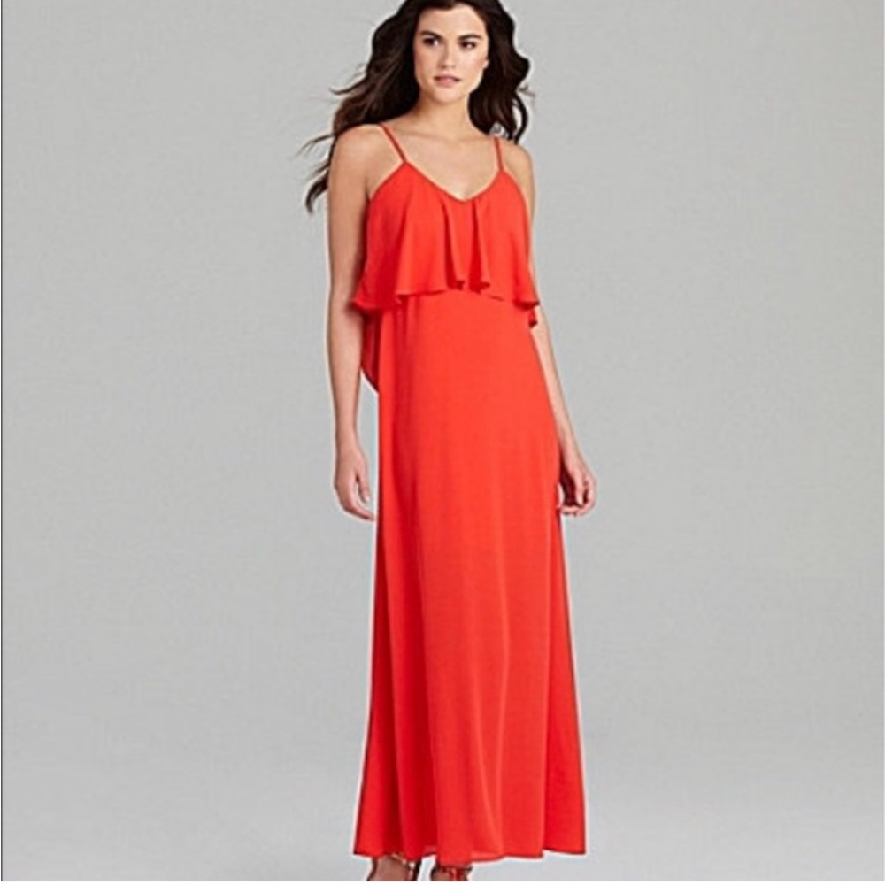 Krista Maxi Dress, Hibiscus Color